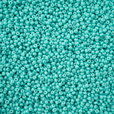 11/0 Preciosa Seed Beads Turquoise Chalk Dyed Solgel #43252